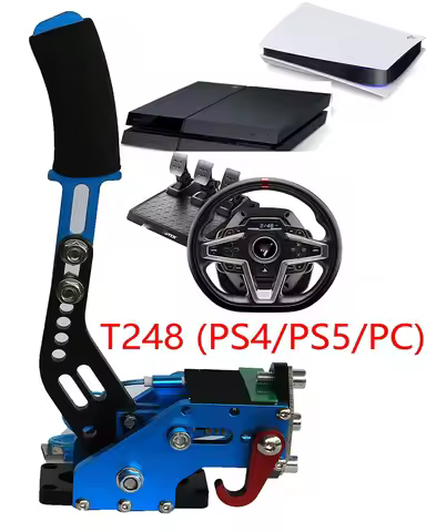 Handbrake For Logitech T248P Steering Wheel To Play PS5 PS4 PC Console Racing Game Simracing Adapter