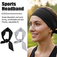 Quick Dry Sports Sweatband | Ice Silk Headwrap For Running & Fitness | Adjustable, Breathable & D1l8