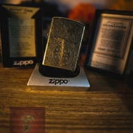 GOLD CONSTANTINE 5 SIDE ZIPPO " ARMOR CASE"