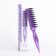 Curl Define Styling Brush Hollow Nylon Bristle Detangling Hair Brush Tangled Hair Comb Shaping Defin