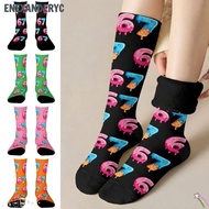 ENEXANDERYC 67 Meme Crew Long Socks, Cartoon Warm 67 Meme Ice Cream Socks, Funny Breathable Lightwei
