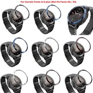 Stainless Steel Bezel Ring for Garmin Fenix 5/5 Plus Bezel Ring Adhesive Cover Anti Scratch Case