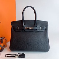Hermes Birkin 30🖤89 Noir黑銀 Togo皮 Stamp Q(2013)