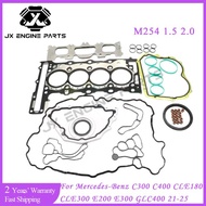 M254 Engine Rebuild Full Gasket Set For Mercedes-Benz 1.5 2.0 C300 C400 CLE180 CLE200 CLE300 E200 E3