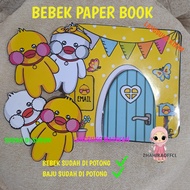 BEBEK VIRAL PAPER DUCK BONEKA KERTAS BOOK PAPER HOUSE mainan edukasi anak usia 3-9 tahun