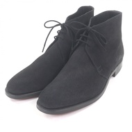 รองเท้าบูทหุ้มข้อทรง Chukka หนังกลับสีดำ ยี่ห้อ CROCKETT&JONES ไซส์ 5.5 ผลิตในประเทศอังกฤษ สำหรับผู้