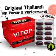 Vitop 1 Strip 10 Kapsul Import Thailand Vitamin Doping Ayam Aduan
