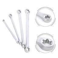 4pcs set Torx Star Wrenches E8 E10 E12 E14 E18 E20 Double End Ring Box Spanner Plum Socket Nut 6 poi