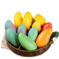 Artificial Mango Fruit Models, Ivory Yellow Mango, Green Mango, Realistic Fake Mangoes for Kitchen D