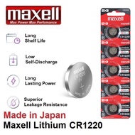 CR1220 GENUINE Maxell Japan Coin Cell Lithium Battery 3V