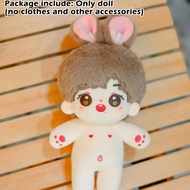 Genuine 20cm Plush Dolls Toy for Girls Xiao Zhan Sean Xiao The Untamed Yibo Rabbit Ear Idol Doll Accessories Fans Collection Xmas Gift