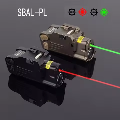 Tactical SBAL-PL Red Green La-ser Weapon Gun Light Scout Glock 17 19 1911 Airsoft Strobe Flashlight 