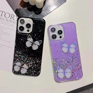 Case Huawei HONOR 70 FNE-AN00 FNE-NX9   DIY Shining Two Butterfly Stars Moon Phone Case Shining Crys
