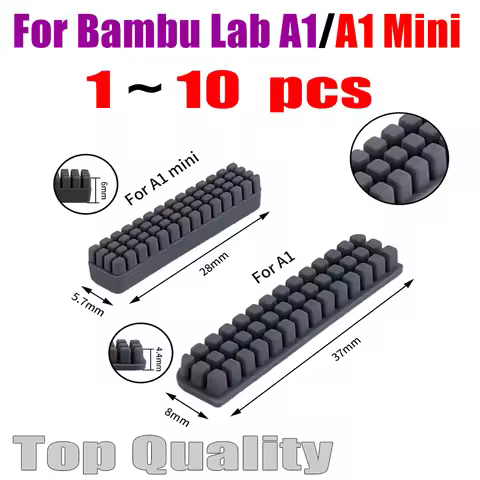 Nozzle Brush For Bambu Lab A1/A1 Mini For Wiper Silicone Brush Hotbed Mounted Cleaning Tool for Bamb