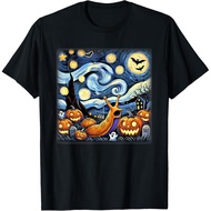 Men's cotton T-shirt Starry Night Slug Halloween T-Shirt Fast Shipping 4XL , 5XL , 6XL
