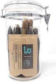 Acrylic Cigar Humidor Jar with Boveda 69% 2-Way Humidity System, 25 Cigar Capacity