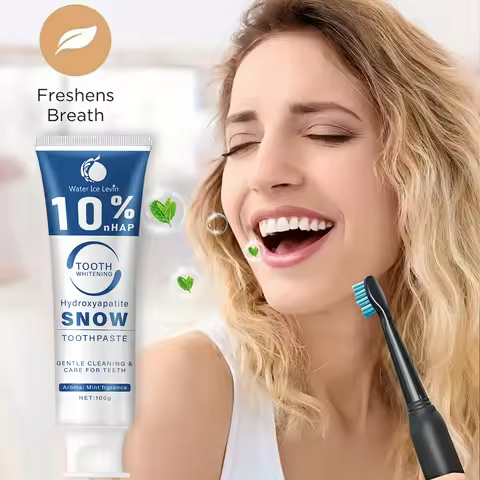 10% Nano Whitening Toothpaste, Hydroxyapatite Cleans Teeth, Deep Cleans Teeth, Fresh Breath Toothpas