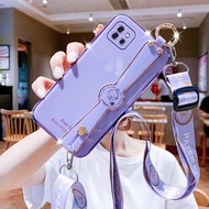 Casing samsung a12 samsung a22 4g samsung a22 5g Phone Case Cover Lanyard softcase halter neck lanyard for girl