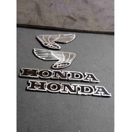 LOKAL CB100 tank emblem 1 set CB100 tank emblem Galatic CB100 gelatik tank emblem (LOCAL BLACK)