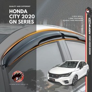 Honda City 2020 To 2025 GN Series Sedan / Hatchback Door Visor Mugen Style 8 cm Width