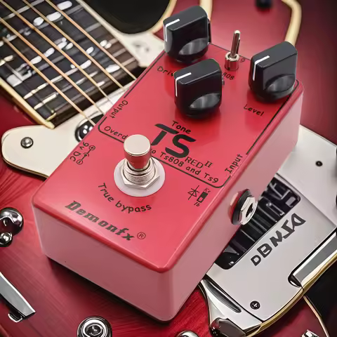 Ts808 and Ts9 Drive Guitar Pedal True Bypass TS RED II High quality Guitar Effect Pedal 2 in 1 Overd