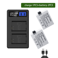 Puantes LP-E5/E5 แบตเตอรี่ + ช่องคู่เครื่องชาร์จ LCD USB สําหรับ Canon EOS Rebel XS Rebel T1i Rebel