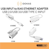TOTOLINK U100/U1000/U1000C/U1003C USB 2.0/3.0/Type C to RJ45 Ethernet Adapter/with USB Hub