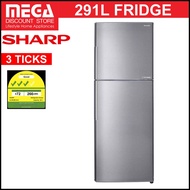 SHARP SJ-RX38E-SL2 287L 2-DOOR FRIDGE (3 TICKS)