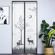 Tirai Magnet Elegan (Khusus Ruang AC) Bahan Plastik PVC Tebal Premium Ukuran 90x210cm COD (M3) / Tirai Pintu kamar Sekat Ruangan AC Bermotif Motif Tirai Magnet Anti Nyamuk Gorden Hordeng Kawat Nyamuk Terbaru Import Termurah