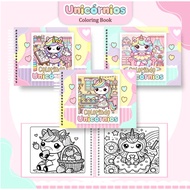 [PDF] 50+ Pages Unicorn Kawaii Coloring Book | Buku mewarna kanak2 | A5 Size HD PDF Instant Download