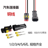 Car Wire Harness Plug Waterproof Connector Connector with Wire 2p Plug-In Terminal Male Female Conne