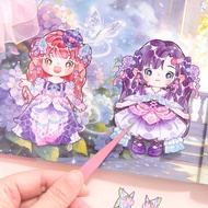 Xinmo Puzzle Elf Magical Girl Theme Dress-up Stickers Handmade Quiet Book 6-12 Years Old Girl Summer
