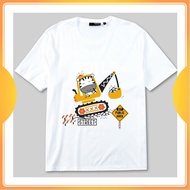 KATUN RKS DISTRO T-SHIRT FOR BOYS AND GIRLS COMBED COTTON 30s BULLDOZER PICTURE Motif Fashion Kids A
