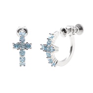 earring for women pearl earring earring Diamond Cross Ear Clip Men Women Trendy European American Hi
