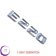 E220 CHROME REAR BOOT LID TRUNK BADGE EMBLEM LETTERING FOR MERCEDES BENZ