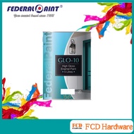 {1Liter} FEDERAL PAINT Glo-10 Gloss Finish Paint . Cat Minyak - Cat Kayu / Besi (915 White / 90B Bla