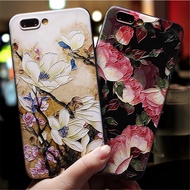 OPPO R11 R11s Plus Relief Flower Phone Case Thin Soft Silicone Floral Caing