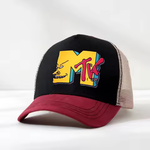 The Weeknd Mtv Collaboration mesh Baseball Cap adjustable Trucker Hat Breathable visor Outdoor Beavi