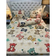 1M-2M2x2M GENUINE Elastic Bed Sheet Set 1M to 1M8x2M Cold Elastic 4 MattressPiece 3-15cm thick with 