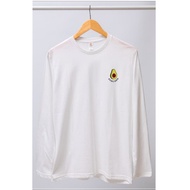 Avocado Cotton Fruit Lovers Women's Long Sleeve T-shirt XXL 3XL 4XL 5XL 6XL