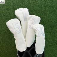 Black White Golf Club Cover No. 1/3/5 Wood Cover Iron Wood Anti-Collision Protective Cover Golf Supp