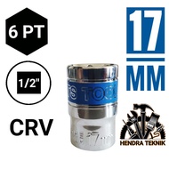 MATA 17mm CHROME VANADIUM SOCKET WRENCH 17mm RETAIL SOCKET WRENCH 17mm CRV SOCKET