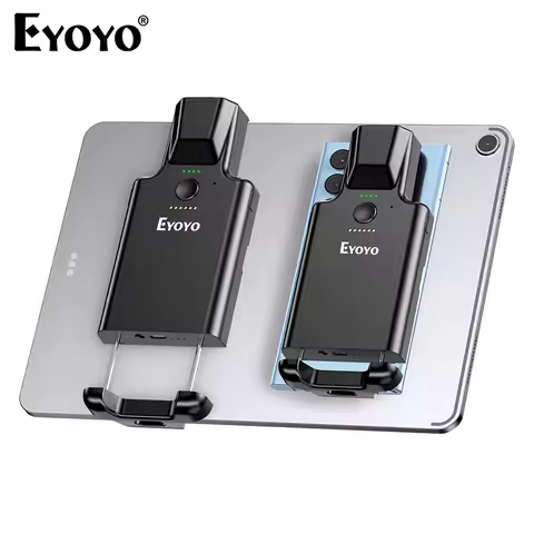 Eyoyo EY-036Plus 2D Bluetooth Barcode Scanner Back-clip 1D QR UPC Bar Code Reader W/3.0Ah Battery fo
