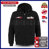 Aprilia AF1 Racing Team Sweatshirt Zip Hoodie Sweater Cotton Sulam Fashion Pakaian Baju Casual Unise