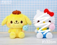 (Sold Out) 全新 日本直送 正版 絕版 毛公仔 Sanrio Characters 布甸狗 布丁狗 景品 雪糕 Ice Cream PomPomPurin Furyu Sega Soft T