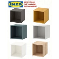 IKEA EKET Cabinet, white stained oak effect white black 35x35x35 cm almari kabinet ikea storage ikea