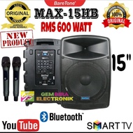 Speaker Portable Meeting BARETONE MAX15HB MAX 15HB MAX 15 HB 15 inch