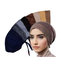 CIPUT PREMIUM/DALAMAN JILBAB CIPUT RENDA TALI/CIPUT MURAH RENDA/CIPUT HIJAB/DALAMAN HIJAB/DALAMAN KE