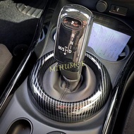 Xuming สำหรับ2018-2022 Mini Clubman F54คาร์บอนไฟเบอร์รถเกียร์เปลี่ยนแผงแหวนครอบตัด