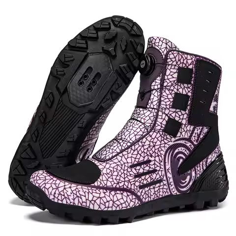 JC- S0016 XC/Trail Mens High-top Cycling Shoes MTB Mountain Bike Winter Racing Sneaker Bicycl Unisex